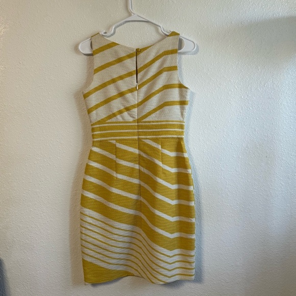 The Limited Yellow and White Striped Mini Dress - Picture 8 of 10